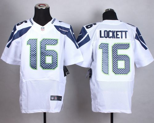 Nike Seahawks #16 Tyler Lockett White Men's Stitched NFL Vapor Untouchable Elite Jersey